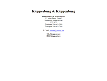 Tablet Screenshot of kloppenburg.ca